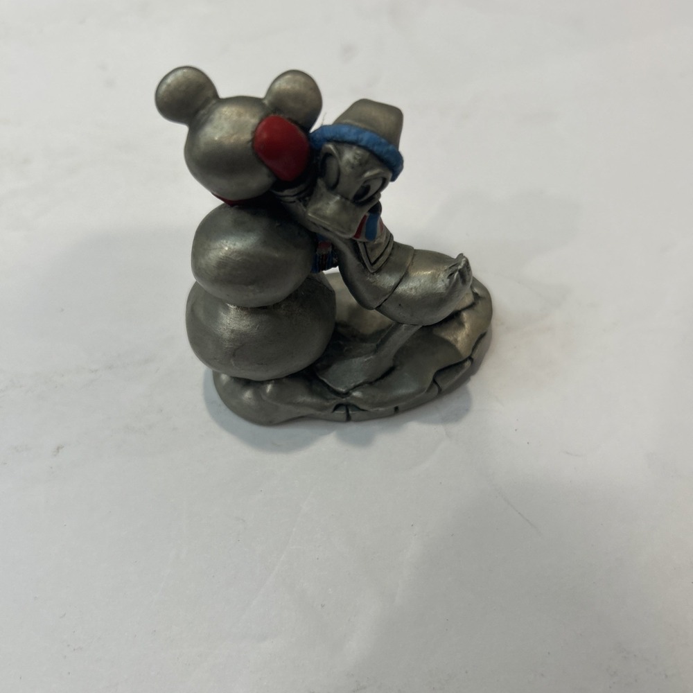 Disney Donald‎ Duck Building Snowman Hudson Fine Pewter